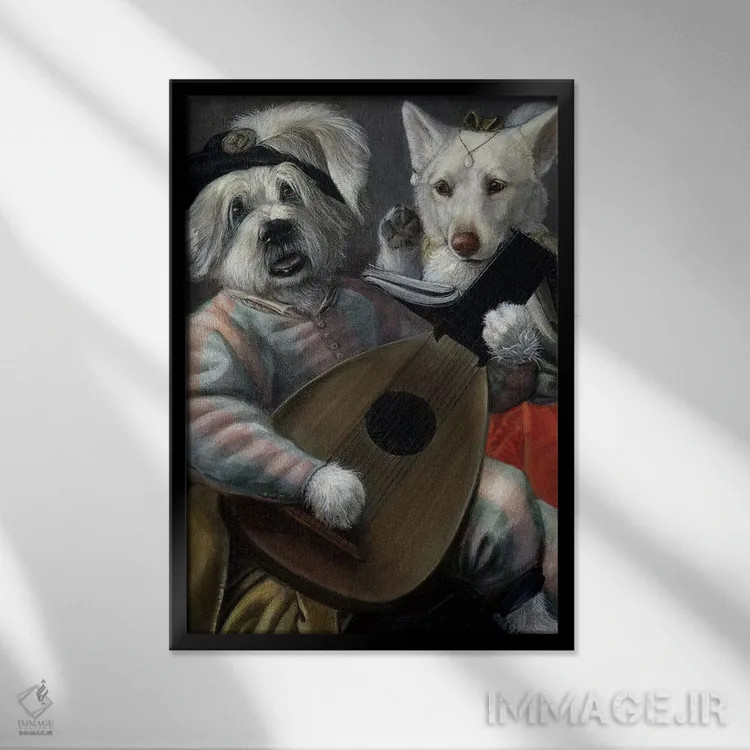 تابلو دکوراتیو بیلبو تافی اثر ملیندا کوپر - نمای قابدار مشکی