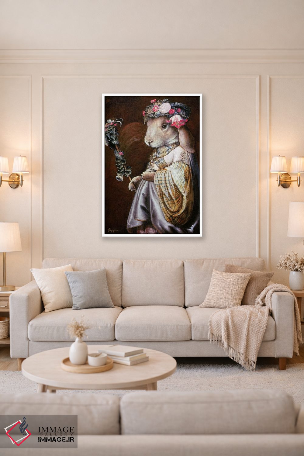 تابلو دکوراتیو عملیات گلدار اثر ملیندا کوپر - D1W