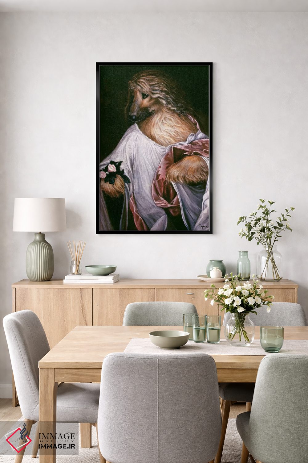 تابلو دکوراتیو قالیچه فلورا اثر ملیندا کوپر - D6B