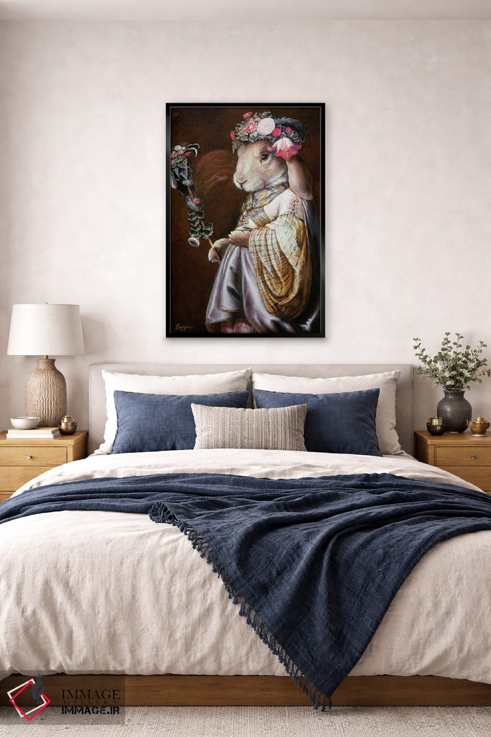 تابلو دکوراتیو عملیات گلدار اثر ملیندا کوپر - D6B