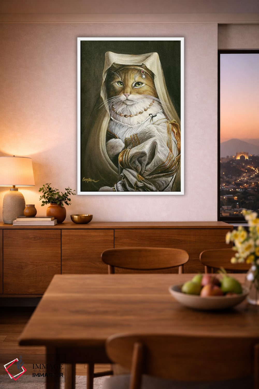 تابلو دکوراتیو گلدی اثر ملیندا کوپر - D2W