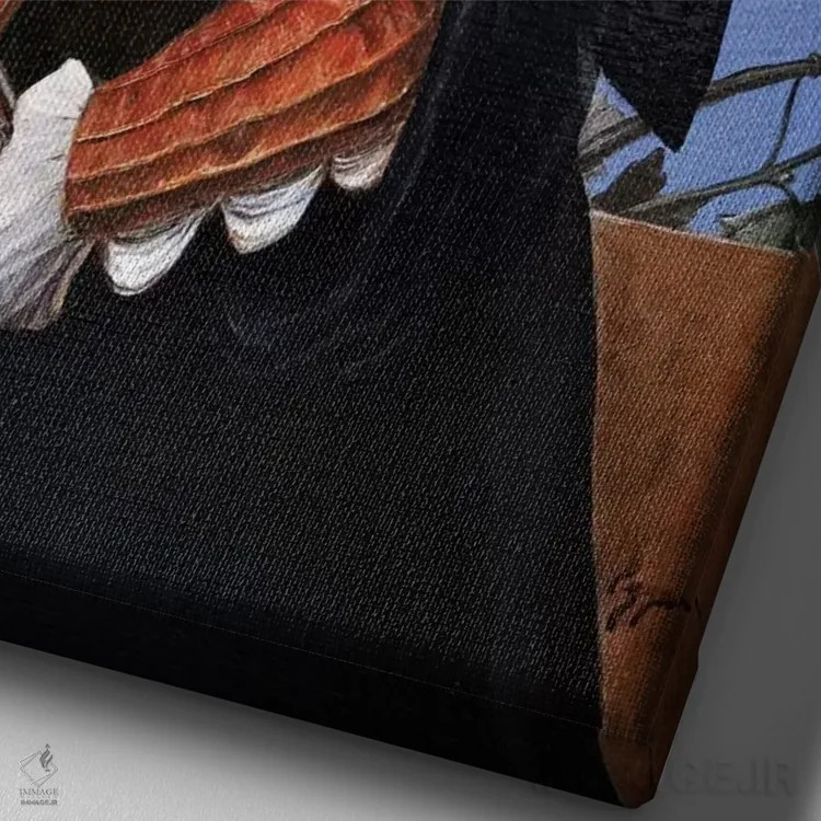 تابلو دکوراتیو جاز اثر ملیندا کوپر - نمای نزدیک بافت بوم