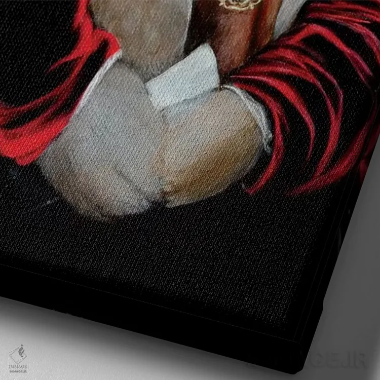 تابلو دکوراتیو مارو اثر ملیندا کوپر - نمای نزدیک بافت بوم