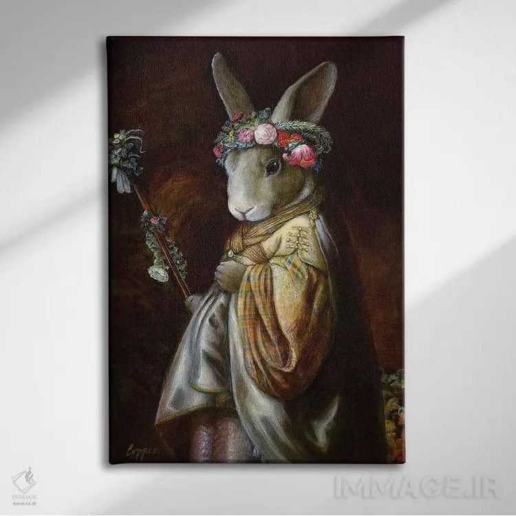 تابلو دکوراتیو انبه به عنوان فلورا اثر ملیندا کوپر - نمای روبهرو روی دیوار