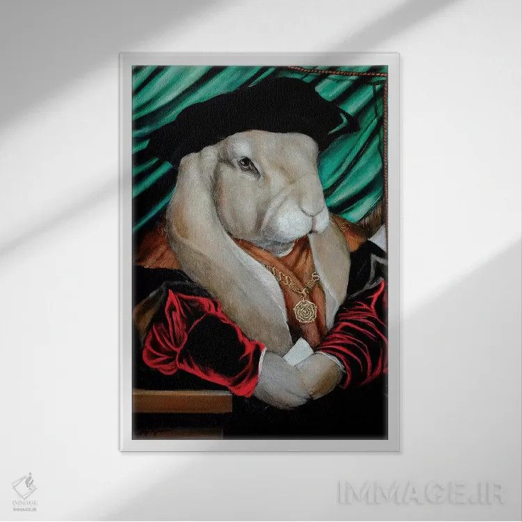 تابلو دکوراتیو مارو اثر ملیندا کوپر - نمای قابدار سفید