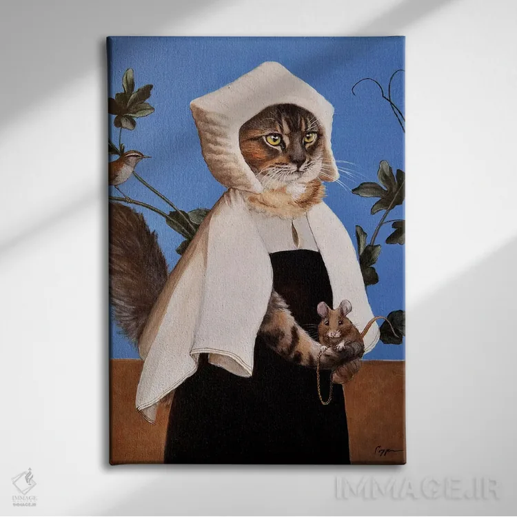 تابلو دکوراتیو مری اثر ملیندا کوپر - نمای روبهرو روی دیوار