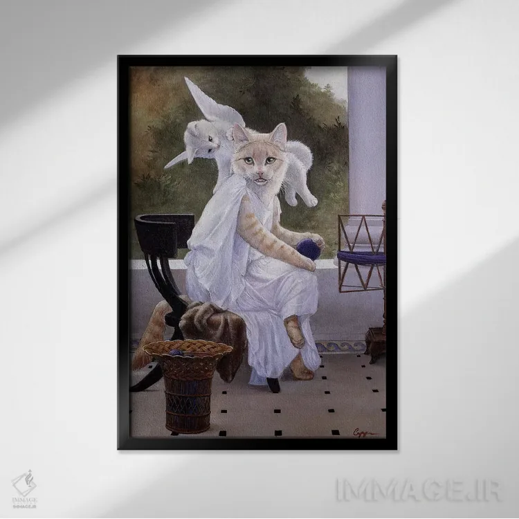 تابلو دکوراتیو میوها اثر ملیندا کوپر - نمای قابدار مشکی