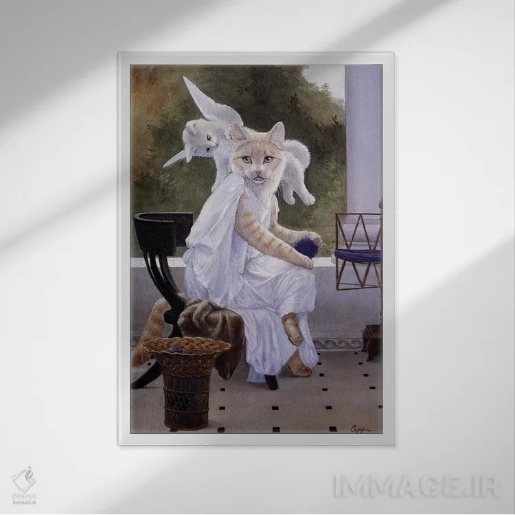 تابلو دکوراتیو میوها اثر ملیندا کوپر - نمای قابدار سفید