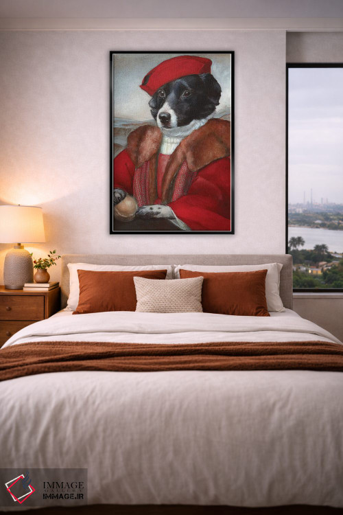 تابلو دکوراتیو مایکی با لباس قرمز اثر ملیندا کوپر - D4B