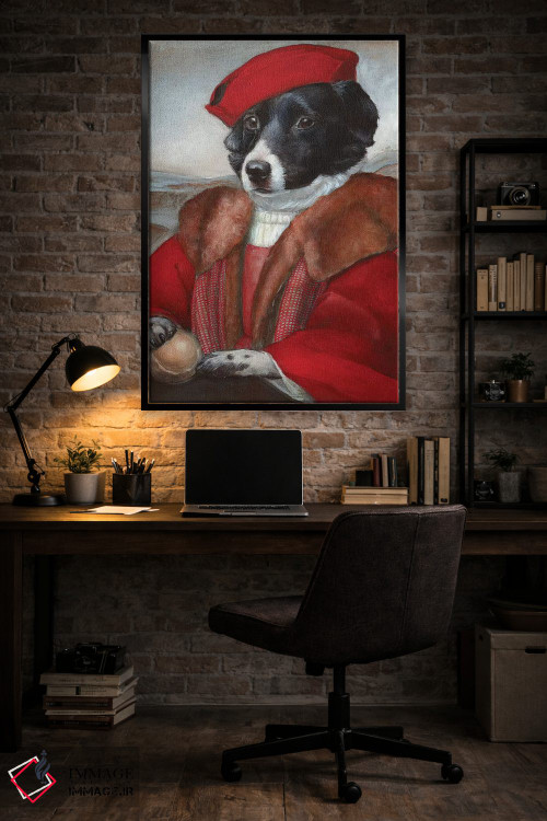 تابلو دکوراتیو مایکی با لباس قرمز اثر ملیندا کوپر - D6B