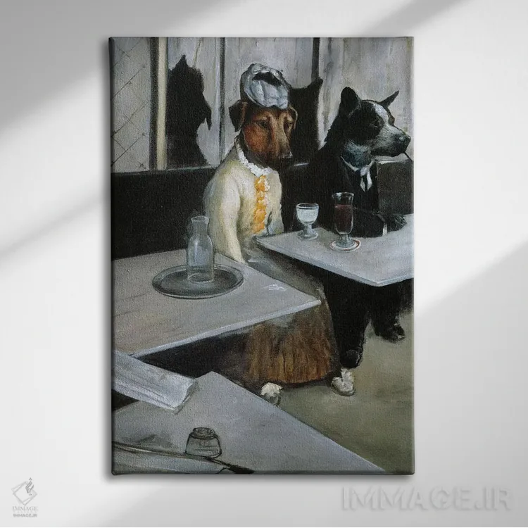 تابلو دکوراتیو سالی کویگلی اثر ملیندا کوپر - نمای روبهرو روی دیوار