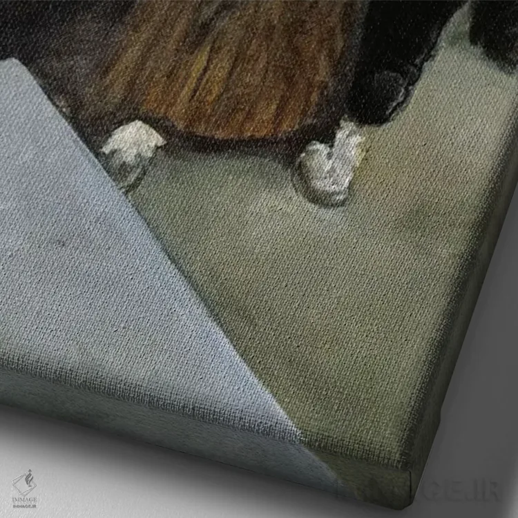 تابلو دکوراتیو سالی کویگلی اثر ملیندا کوپر - نمای نزدیک بافت بوم