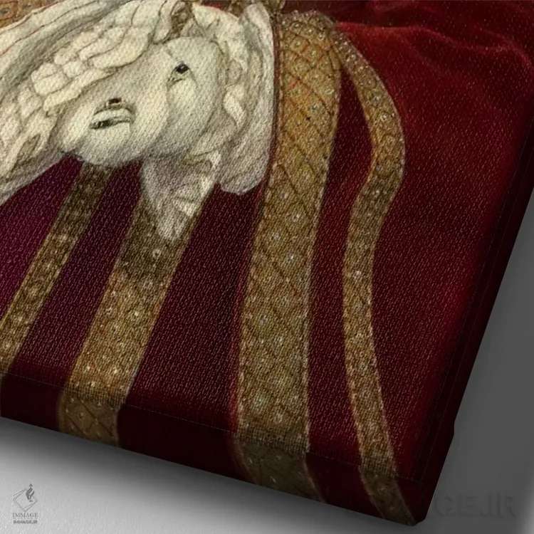 تابلو دکوراتیو موش کلیوز اثر ملیندا کوپر - نمای نزدیک بافت بوم