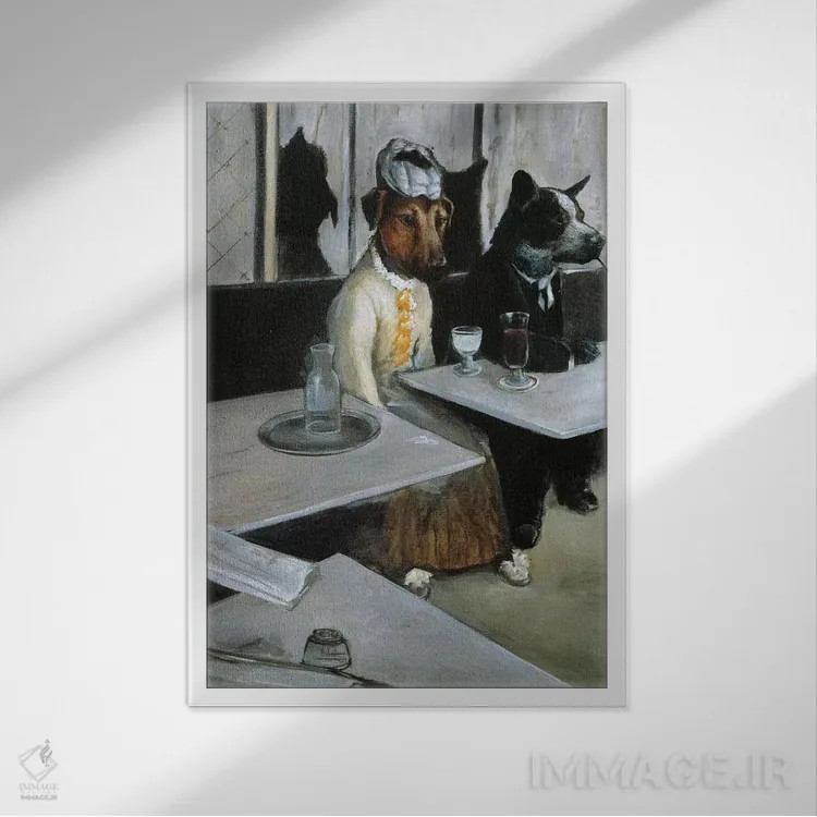 تابلو دکوراتیو سالی کویگلی اثر ملیندا کوپر - نمای قابدار سفید