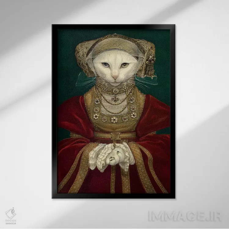 تابلو دکوراتیو موش کلیوز اثر ملیندا کوپر - نمای قابدار مشکی