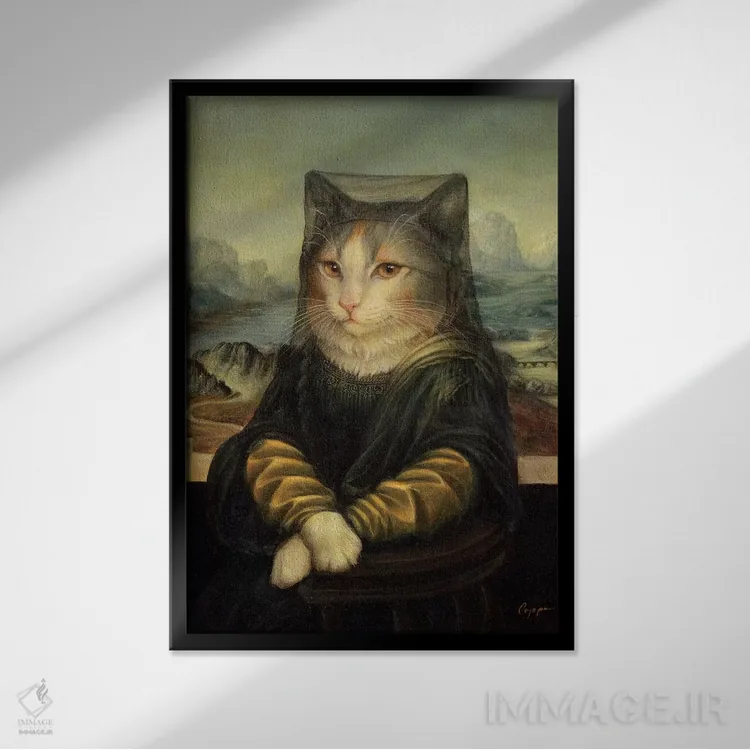 تابلو دکوراتیو مونا پیچز اثر ملیندا کوپر - نمای قابدار مشکی