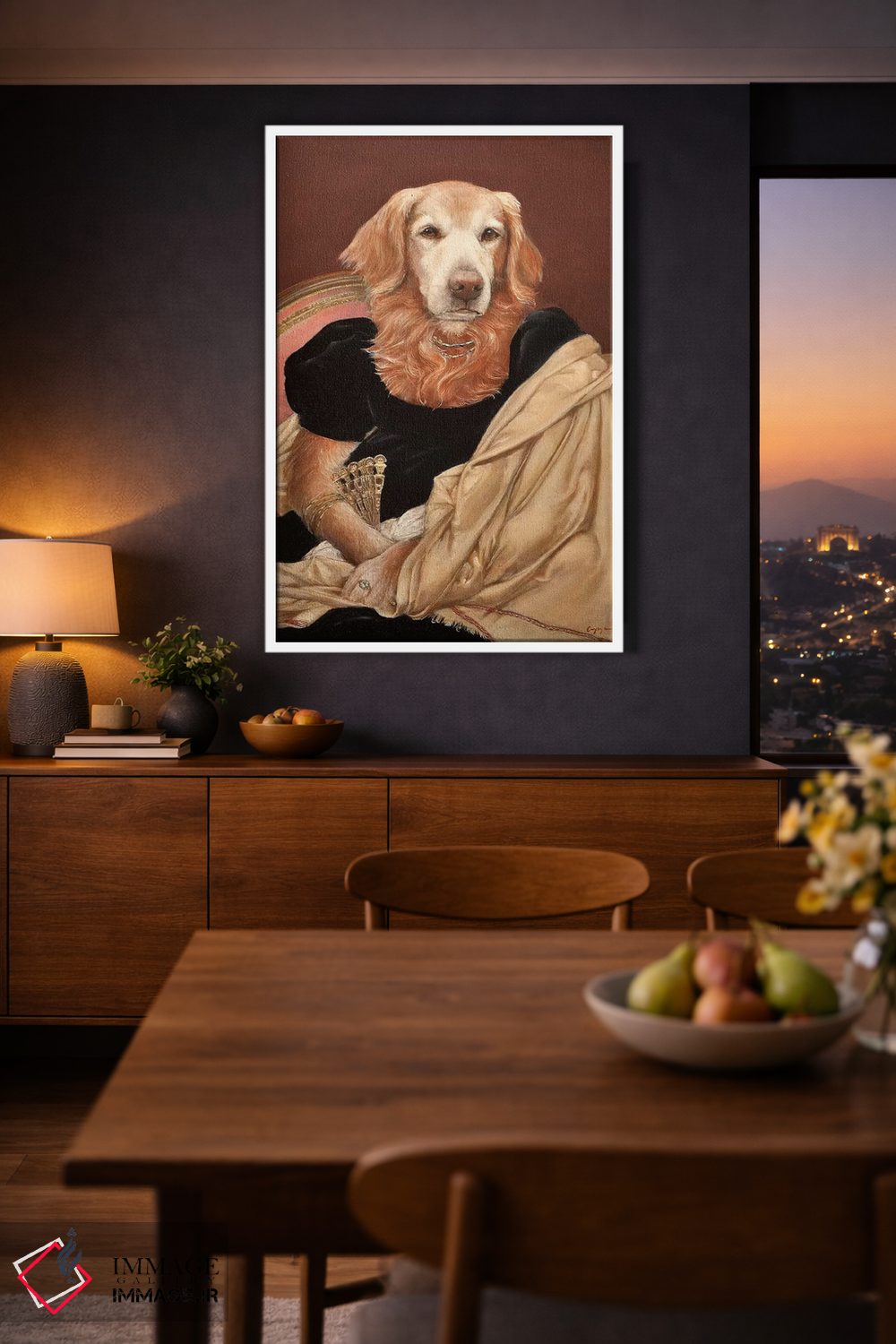 تابلو دکوراتیو خانم سیدنی اثر ملیندا کوپر - D2W