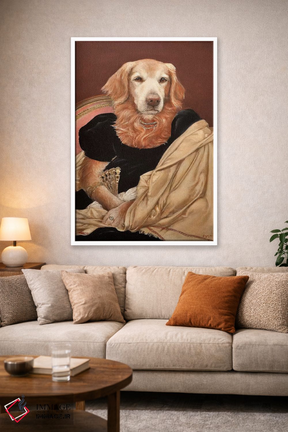 تابلو دکوراتیو خانم سیدنی اثر ملیندا کوپر - D1W