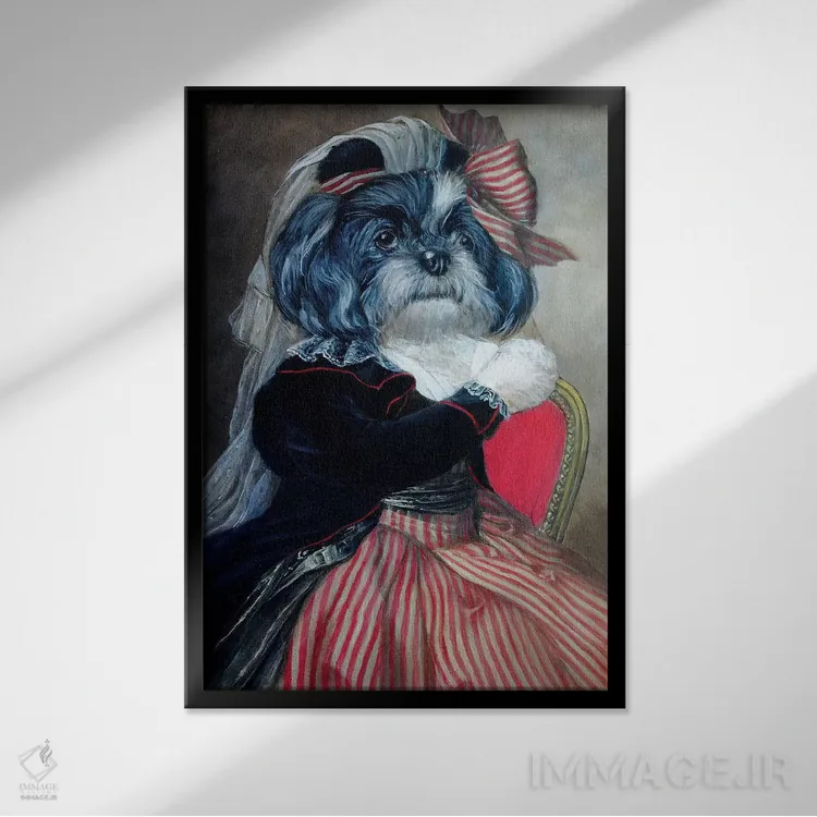 تابلو دکوراتیو ساندی اثر ملیندا کوپر - نمای قابدار مشکی