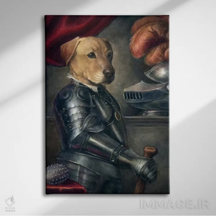 تابلو دکوراتیو تاکر اثر ملیندا کوپر - نمای روبهرو روی دیوار