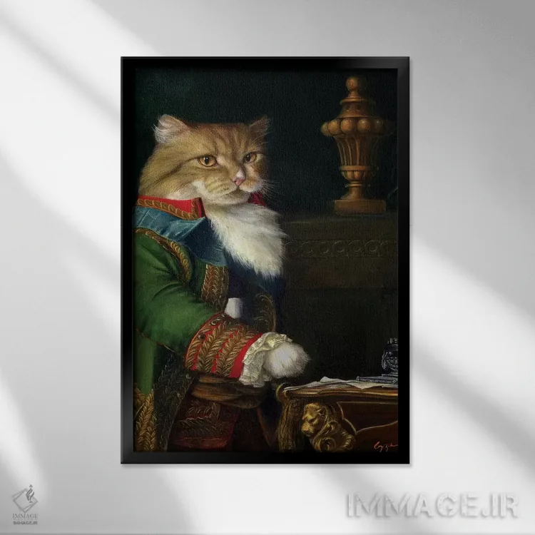 تابلو دکوراتیو والدو اثر ملیندا کوپر - نمای قابدار مشکی