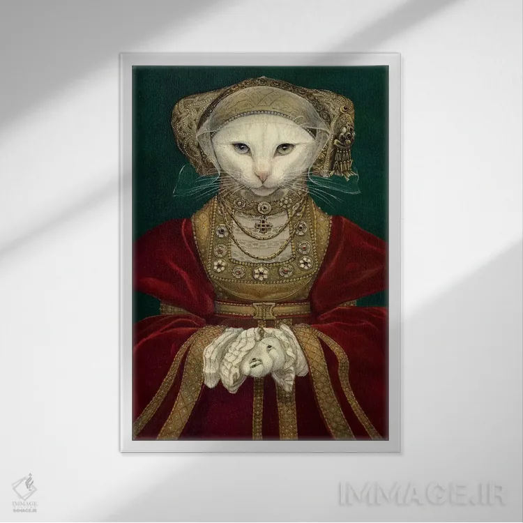 تابلو دکوراتیو موش کلیوز اثر ملیندا کوپر - نمای قابدار سفید