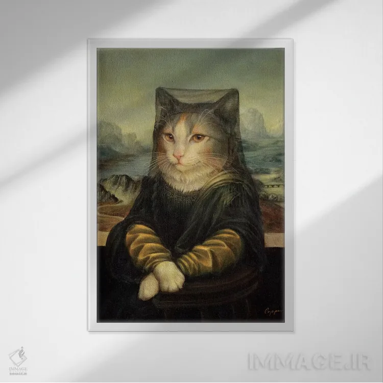 تابلو دکوراتیو مونا پیچز اثر ملیندا کوپر - نمای قابدار سفید