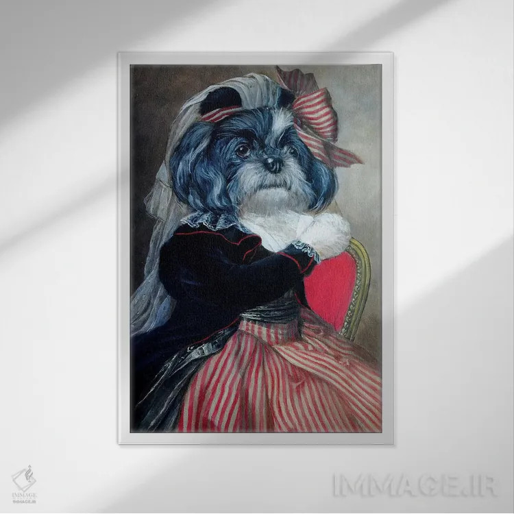 تابلو دکوراتیو ساندی اثر ملیندا کوپر - نمای قابدار سفید