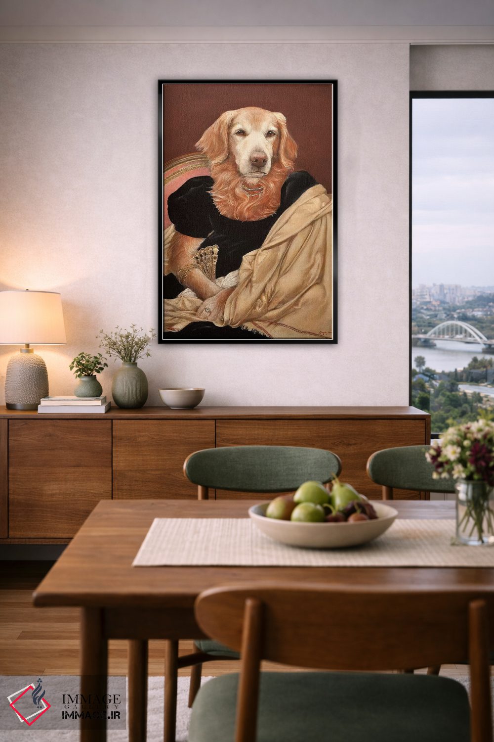 تابلو دکوراتیو خانم سیدنی اثر ملیندا کوپر - D6B