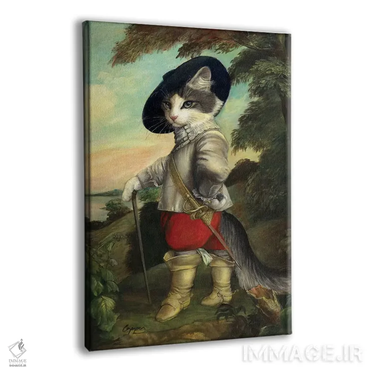 تابلو دکوراتیو ویجت با چکمه ها اثر ملیندا کوپر - نمای پرسپکتیو محصول