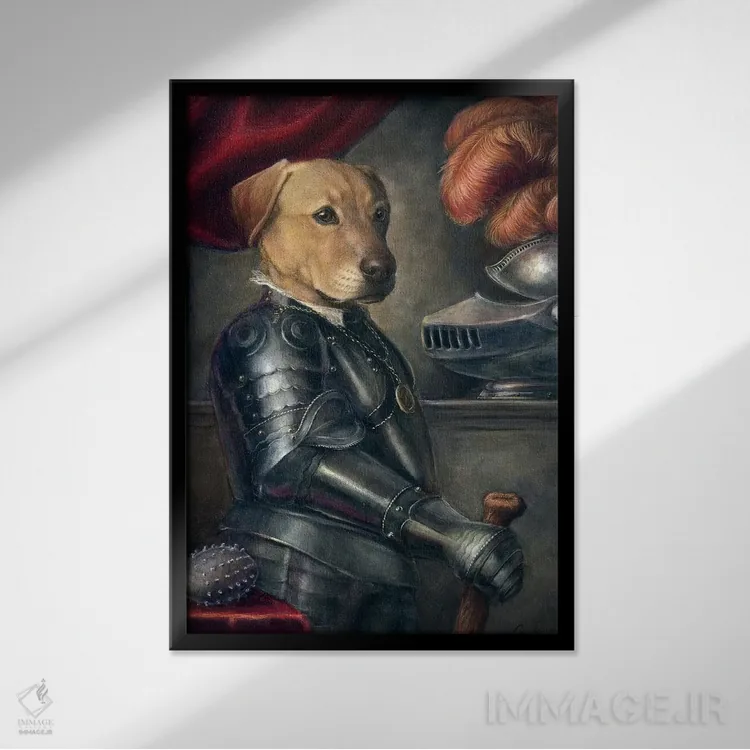 تابلو دکوراتیو تاکر اثر ملیندا کوپر - نمای قابدار مشکی