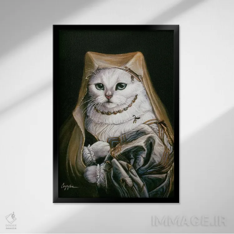 تابلو دکوراتیو شفا اثر ملیندا کوپر - نمای قابدار مشکی