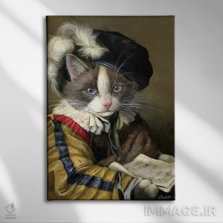 تابلو دکوراتیو یوشی خواننده اثر ملیندا کوپر - نمای روبهرو روی دیوار