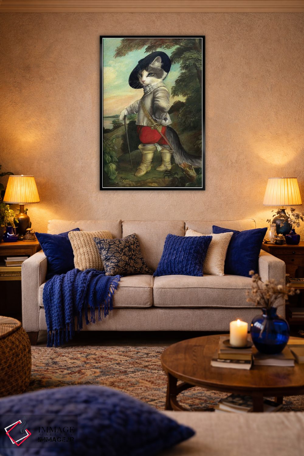 تابلو دکوراتیو ویجت با چکمه ها اثر ملیندا کوپر - D5B