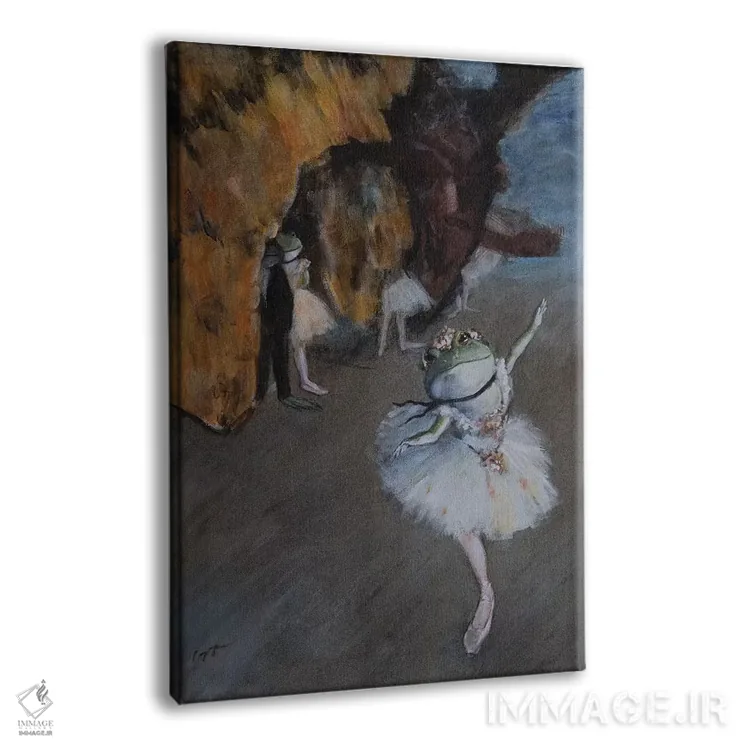 تابلو دکوراتیو قورباغه ستاره اثر ملیندا کوپر - نمای پرسپکتیو محصول