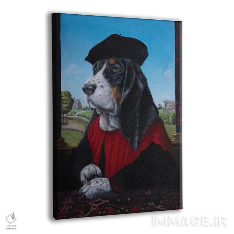 تابلو دکوراتیو جینو اثر ملیندا کوپر - نمای پرسپکتیو محصول