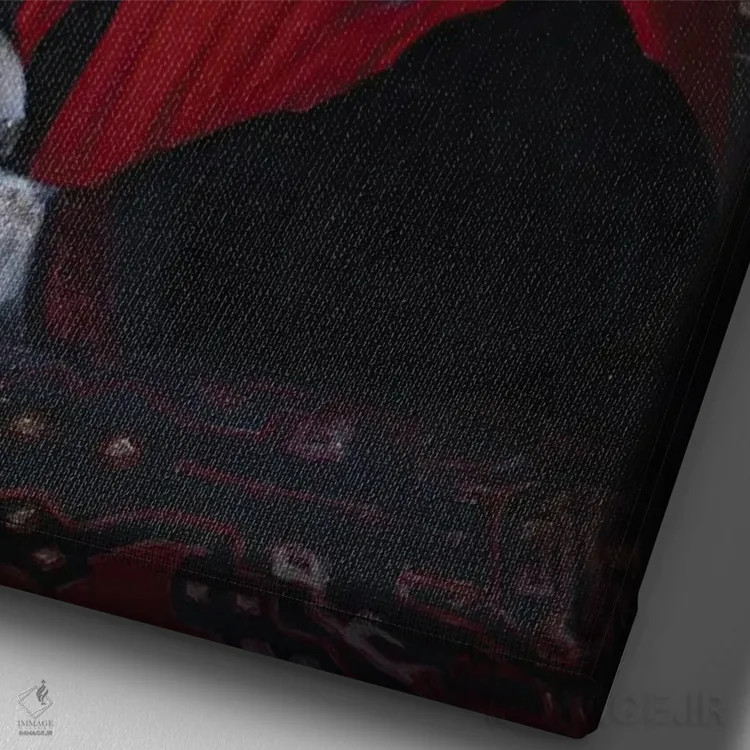 تابلو دکوراتیو جینو اثر ملیندا کوپر - نمای نزدیک بافت بوم