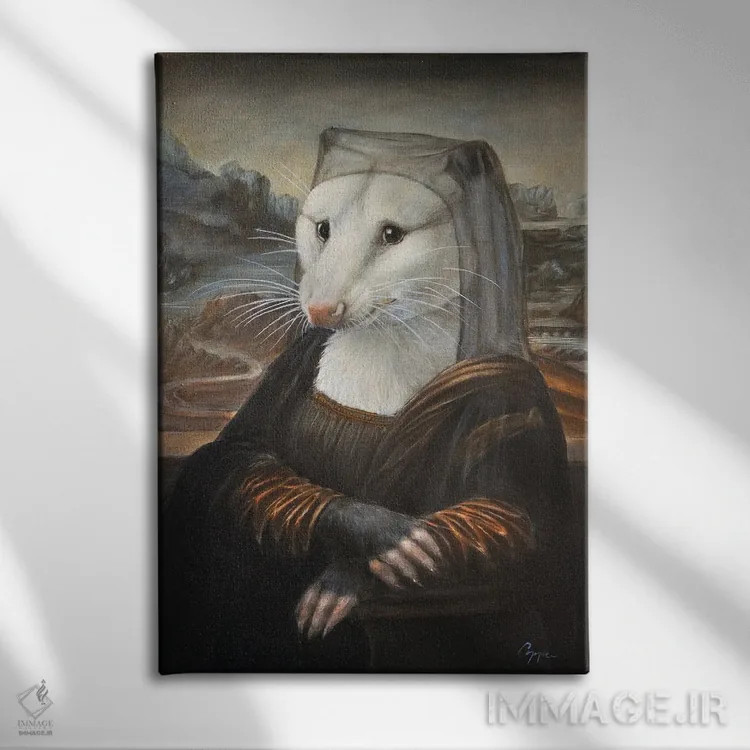 تابلو دکوراتیو مونا پوزوم اثر ملیندا کوپر - نمای روبهرو روی دیوار