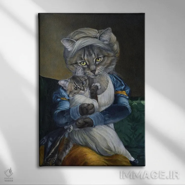 تابلو دکوراتیو ماریانا اثر ملیندا کوپر - نمای روبهرو روی دیوار