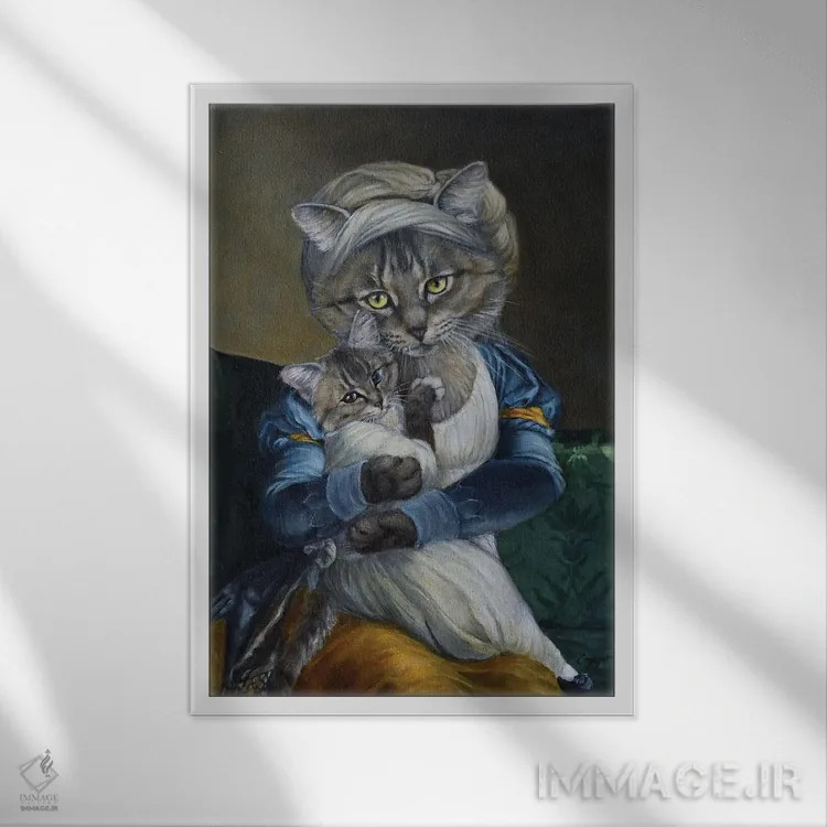 تابلو دکوراتیو ماریانا اثر ملیندا کوپر - نمای قابدار سفید