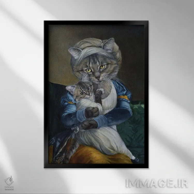 تابلو دکوراتیو ماریانا اثر ملیندا کوپر - نمای قابدار مشکی