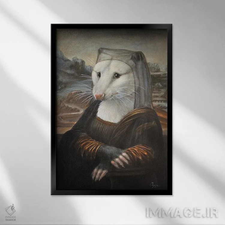 تابلو دکوراتیو مونا پوزوم اثر ملیندا کوپر - نمای قابدار مشکی