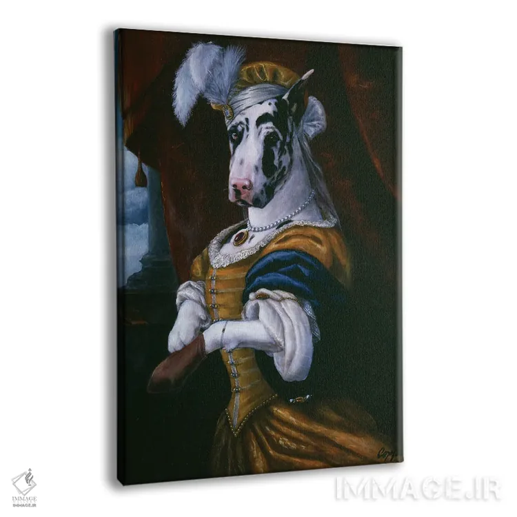 تابلو دکوراتیو علی اثر ملیندا کوپر - نمای پرسپکتیو محصول