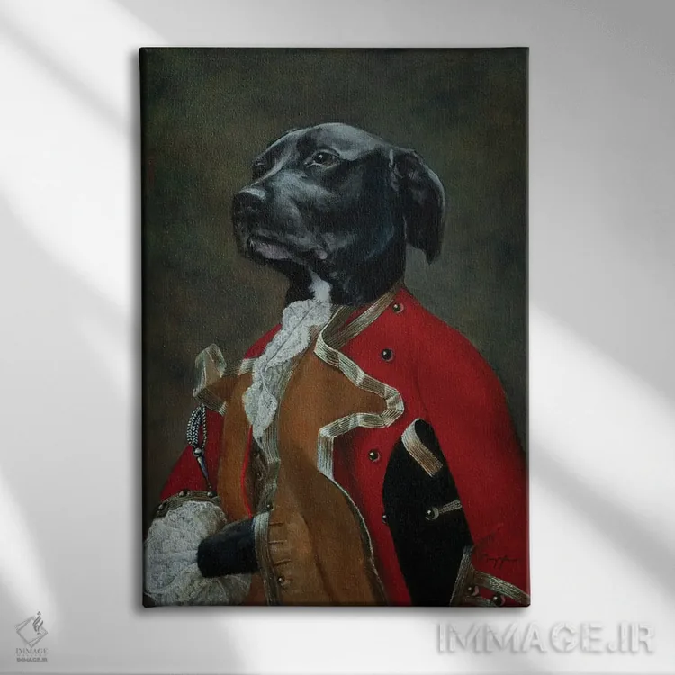 تابلو دکوراتیو دویزل اثر ملیندا کوپر - نمای روبهرو روی دیوار