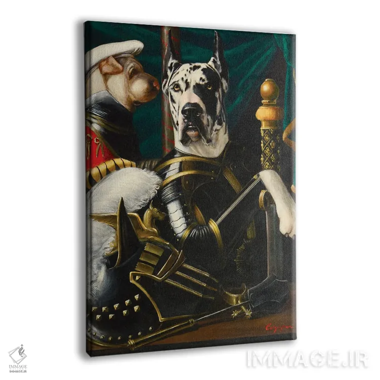 تابلو دکوراتیو هارلی و سوشی اثر ملیندا کوپر - نمای پرسپکتیو محصول