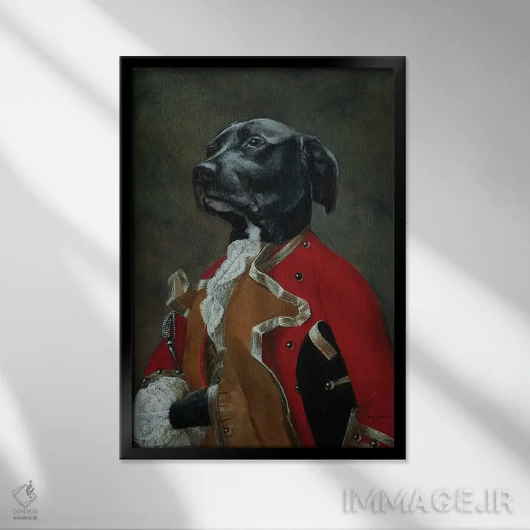 تابلو دکوراتیو دویزل اثر ملیندا کوپر - نمای قابدار مشکی