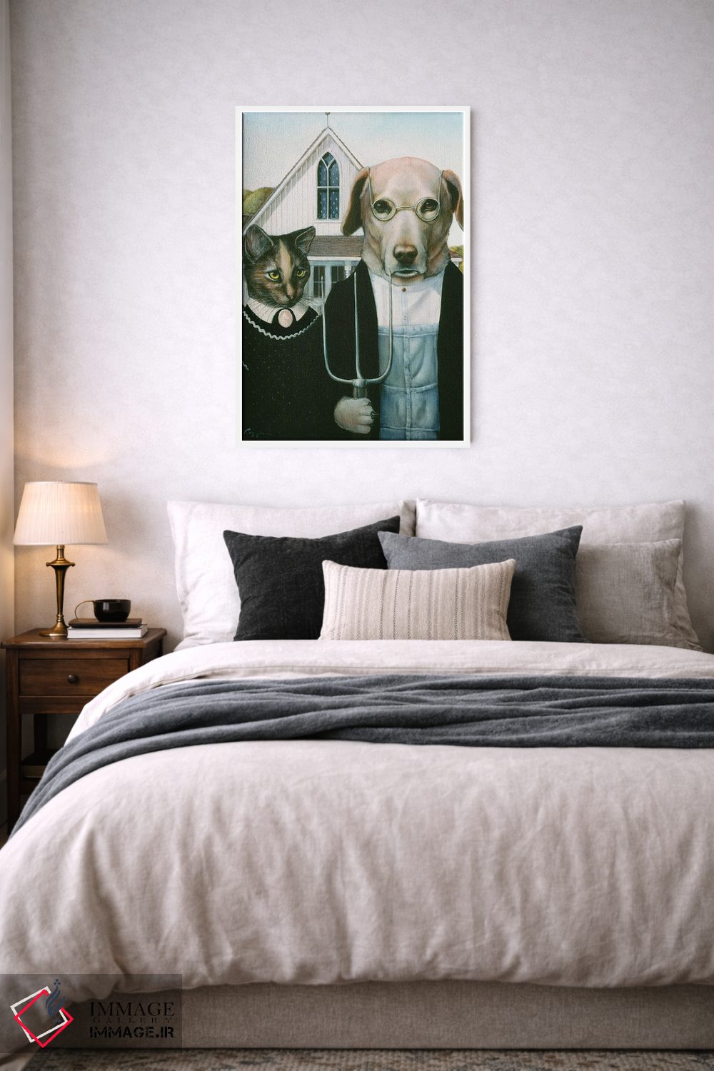 تابلو دکوراتیو کیتی و میتی اثر ملیندا کوپر - D5W