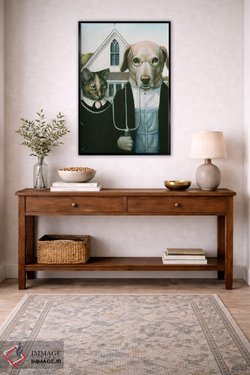 تابلو دکوراتیو کیتی و میتی اثر ملیندا کوپر - D4B