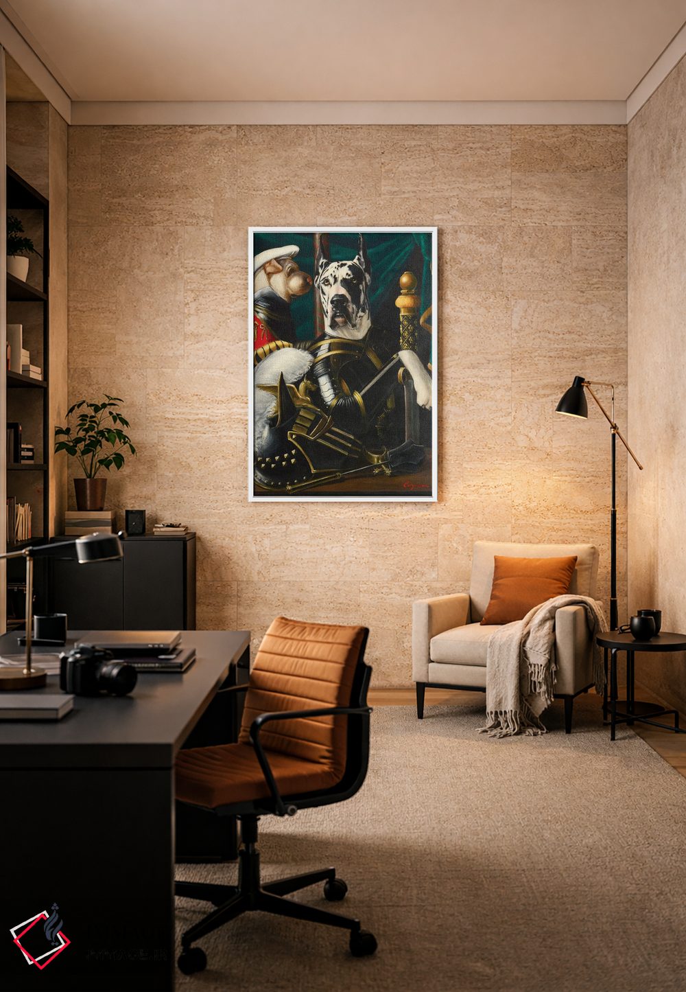 تابلو دکوراتیو هارلی و سوشی اثر ملیندا کوپر - D6W