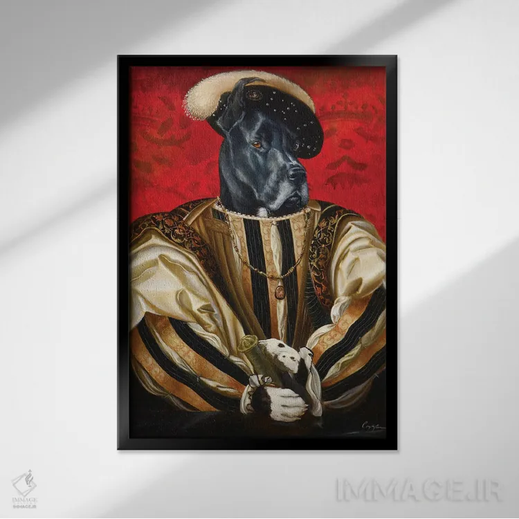 تابلو دکوراتیو استرایکر اثر ملیندا کوپر - نمای قابدار مشکی